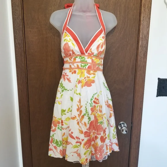 City Triangles Floral White Party Dress - Picture 2 of 8